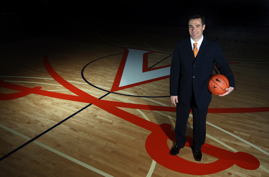 Tony Bennett on University of Virginia basketball court