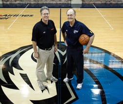 Dallas Mavericks Shooting Coach Gary Boren with Noah Basketball CEO John Carter