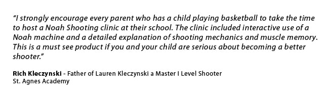 St. Agnes Academy Shooting Clinic Quote